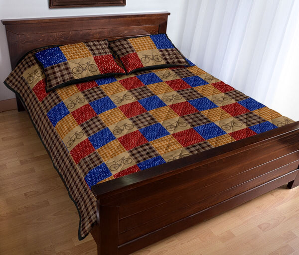 Cycling Square - Bed Set - Love Quilt Bedding Set