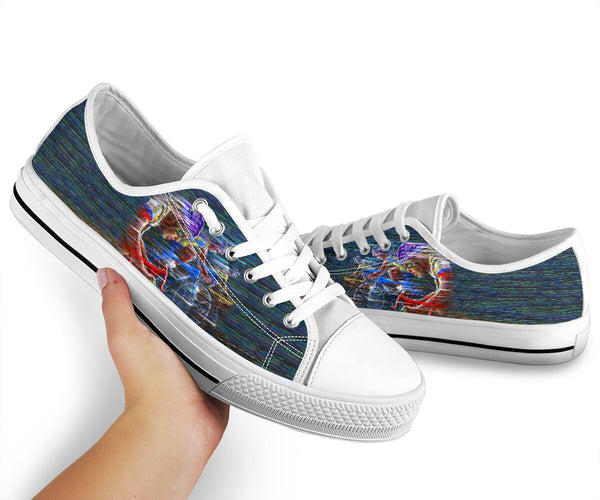 Cycling Painting Low Top Shoe - Love Low Top Shoes