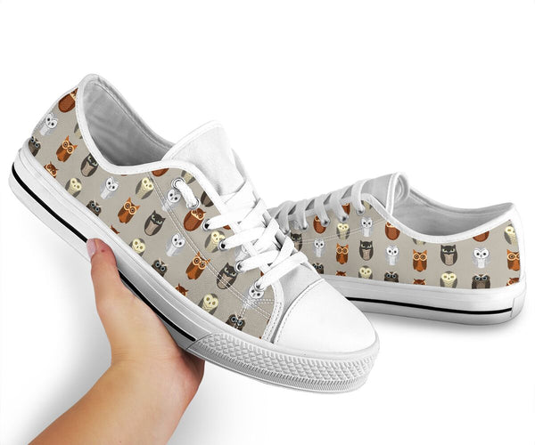 Owl Pattern 1 Low Top Shoes