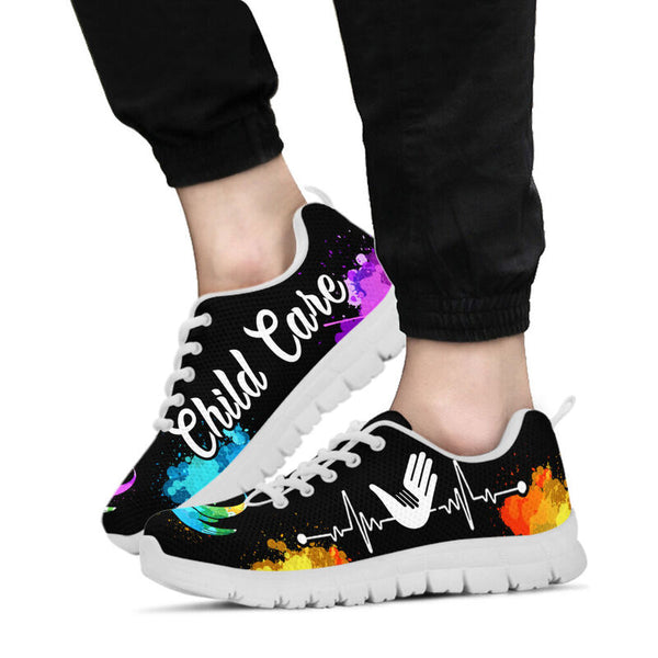 Child Care Art Color Sneakers, Running Sh- Love Sneakers