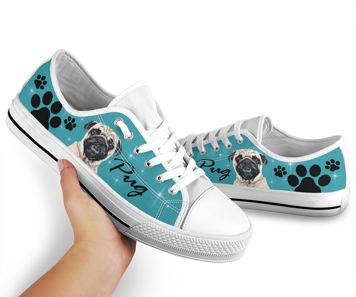 Pug And Paw - Low Top Shoe - Love Love Top Shoes