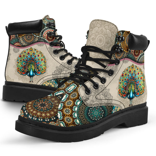 Peacock - Vintage Mandala Asboot Sky Kd - Love All Season Boots