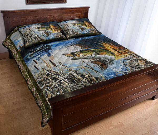 Fishing - Quilt Bed Set 4 - Love Quilt Bedding Set