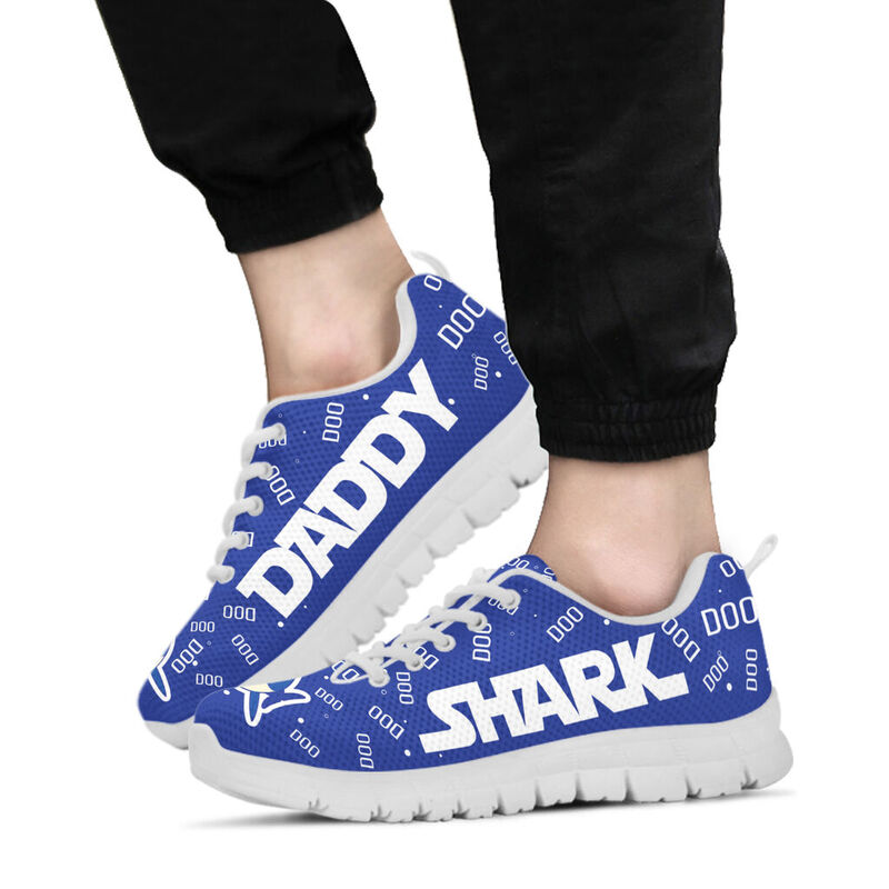 Daddy Shark Blue Sneakers, Running - Love Sneakers