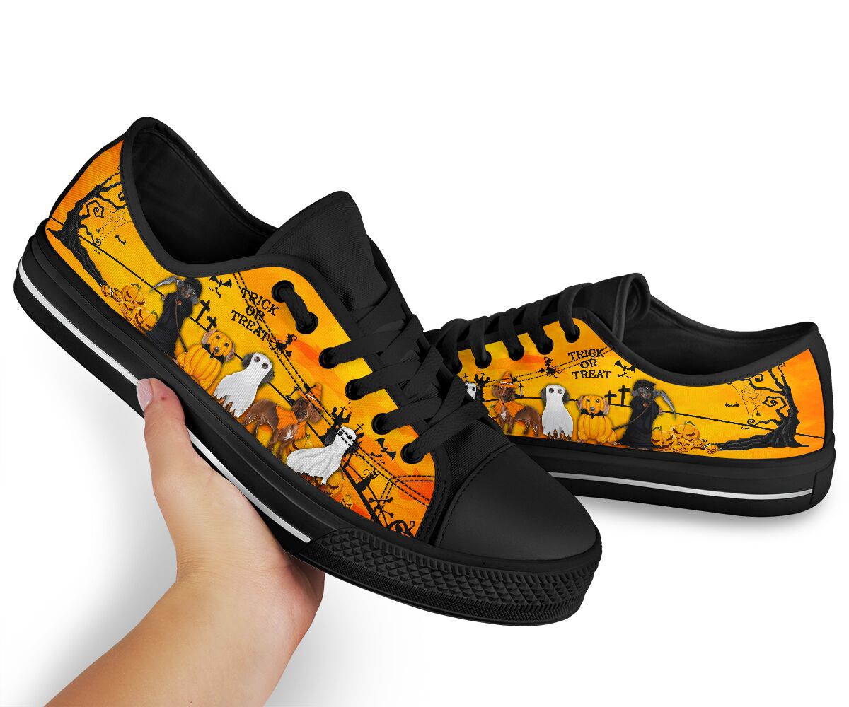 Dachshund Halloween - Low Top - NndShoe - Love Love Top Shoes