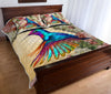 Hummingbird Flower Tear Quilt Bed Set - Love Quilt Bedding Set