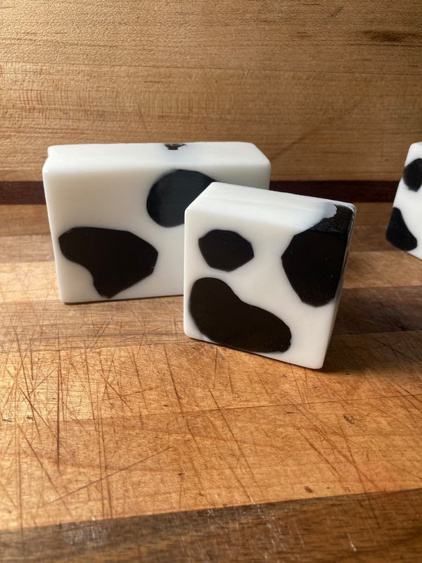 Cow Theme Soap In Lemon And Cream