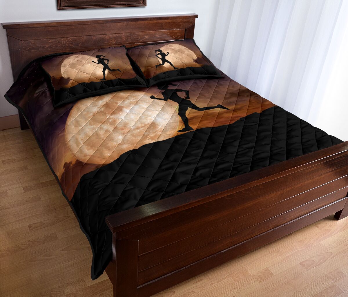 Running With Moon - Bed Set - Love Quilt Bedding Set