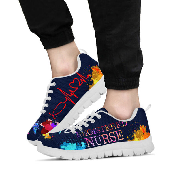 Registered Nurse Hb - Rn Sneakers, Running Shoes, Shoes For Women, Shoes For Men, Custom Sh- Love Sneakers