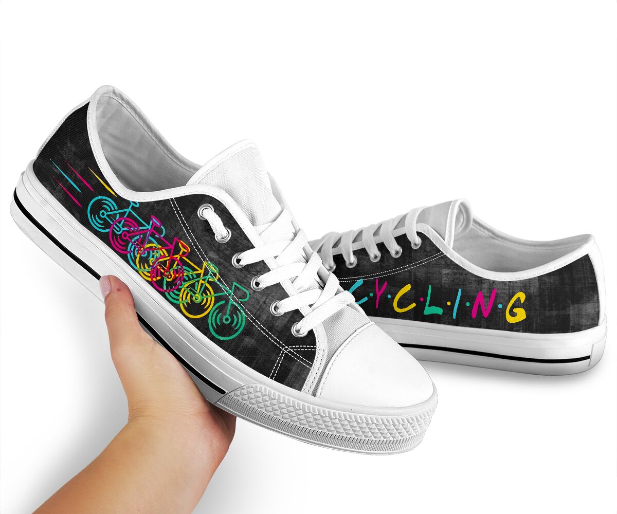 Cycling Color Text - Low Top - Nnd Shoe - Love Love Top Shoes