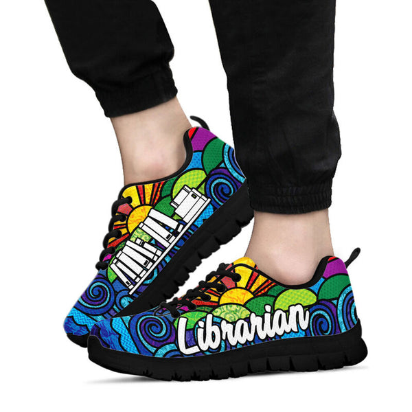 Librarian Sunpic Shoes Sneakers, Running Shoes, Shoes For Women, Shoes For Men, Custom Shoes- Love Sneakers