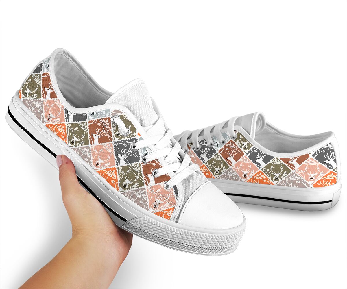 Deer Daily Pattern Low Top 1Shoes