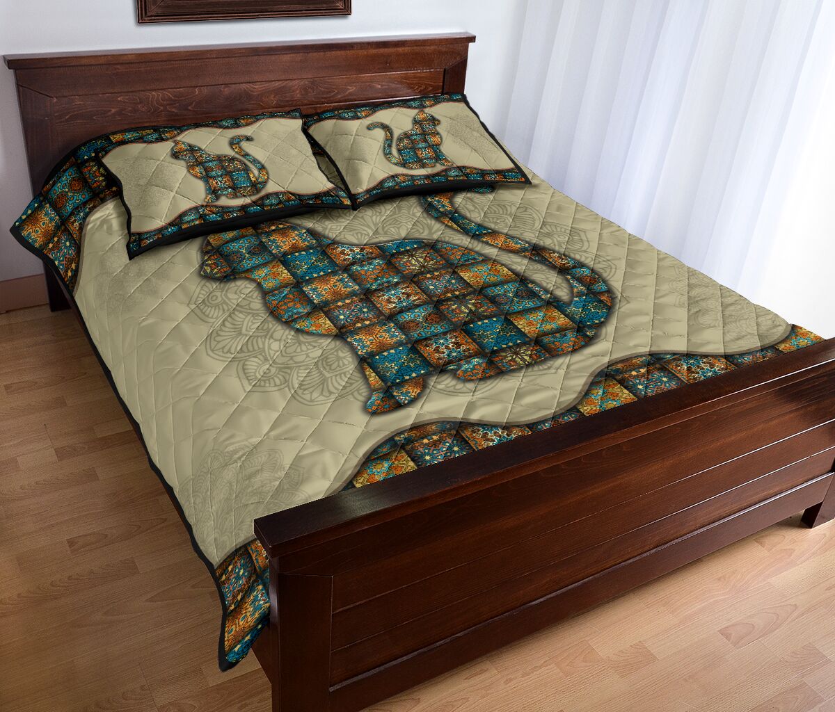 Quilt Bed Set - Mandala - Cat 21 - Love Quilt Bedding Set