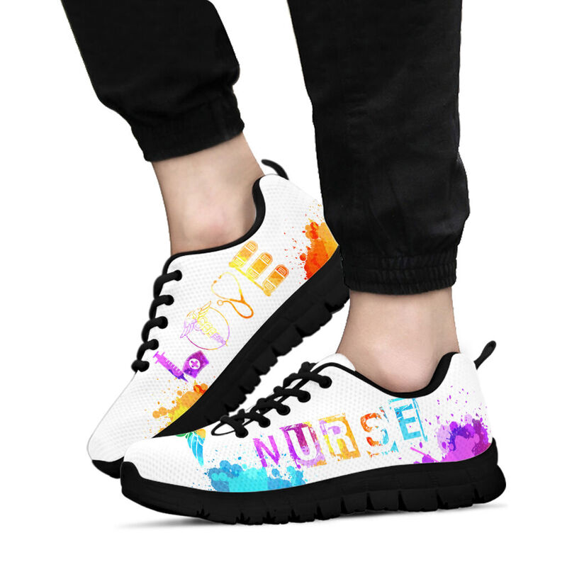 Nurse Love- White Kd Sneakers, Running Shoes, Shoes For Women, Shoes For Men, Custom Shoes,- Love Sneakers