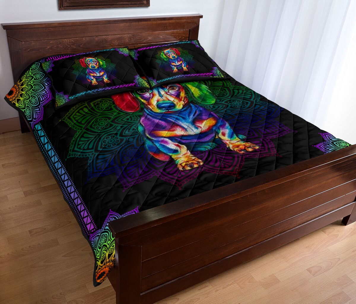 Quilt Bed Set - Dachshund 69 - Love Quilt Bedding Set