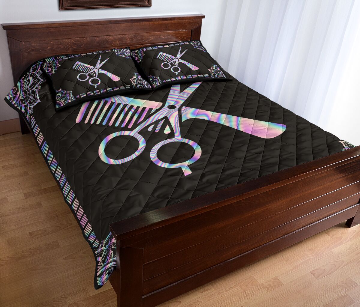 Hairstylist Holographic - Bed Set - Love Quilt Bedding Set
