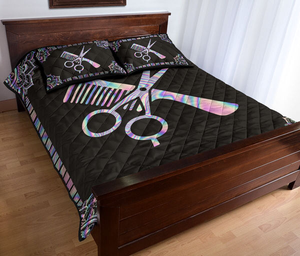 Hairstylist Holographic - Bed Set - Love Quilt Bedding Set