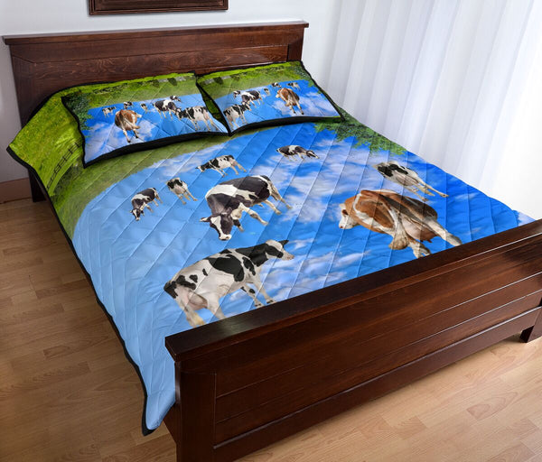 Cow Reverse - Quilt Bed Set - Love Quilt Bedding Set