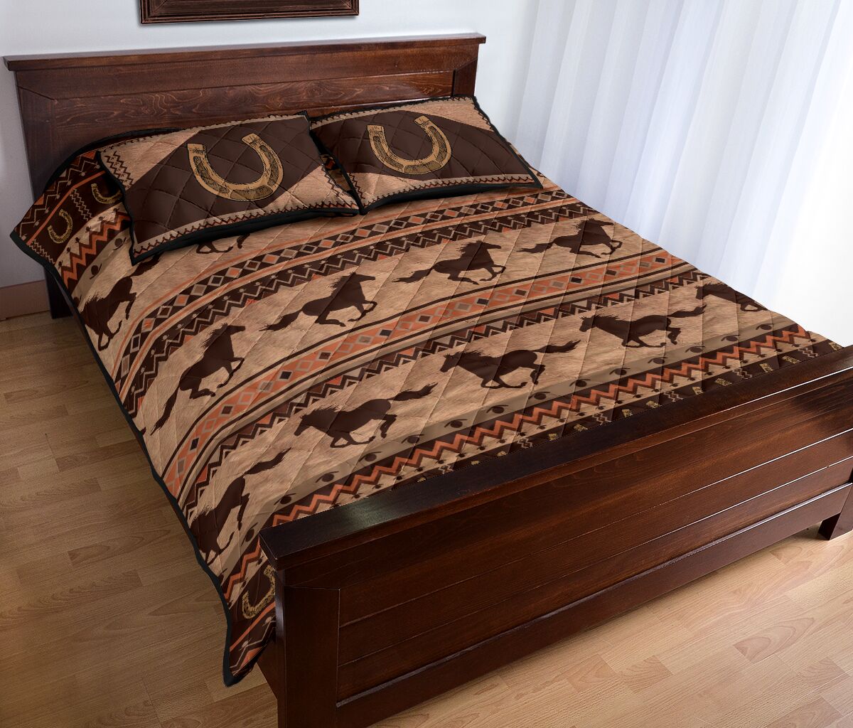 Horse Pattern - Bed Set - Love Quilt Bedding Set