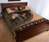 Cow Farm Leather Heart Style Quilt Bed Set - Love Quilt Bedding Set