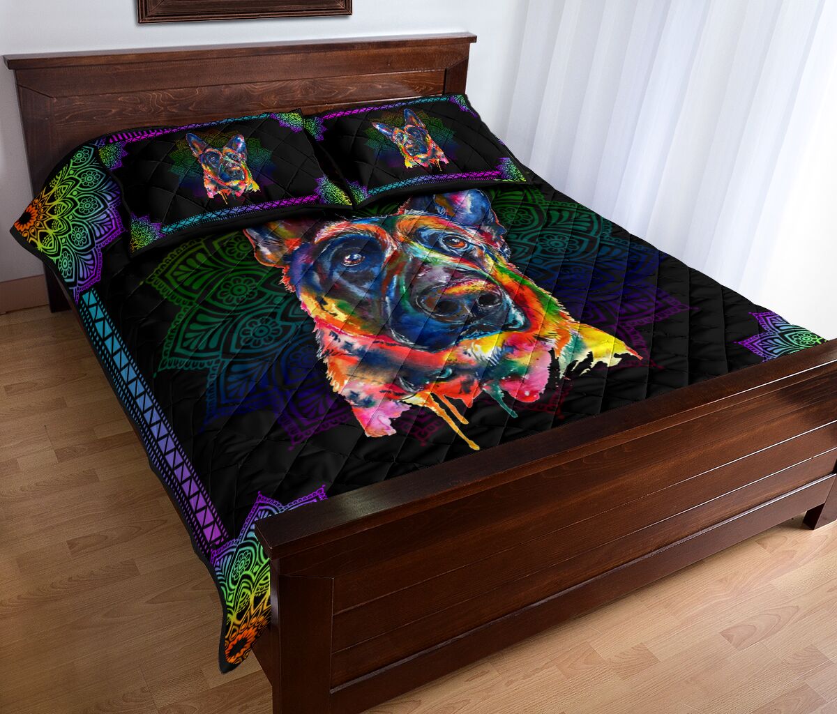 Quilt Bed Set - German Shepherd 25 - Love Quilt Bedding Set