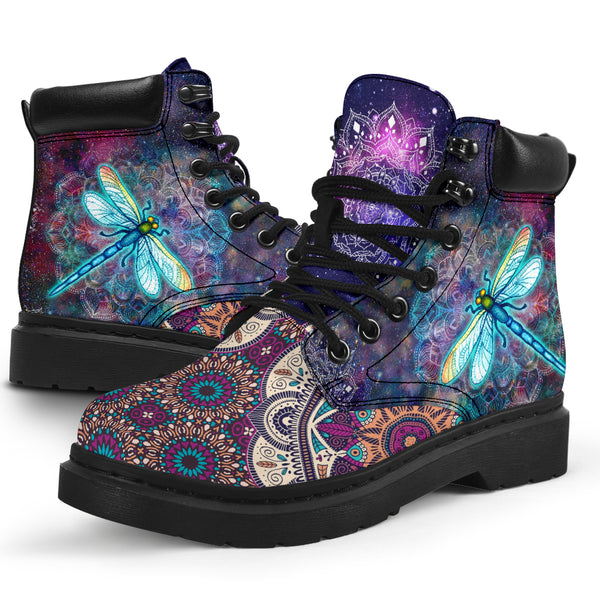 Dragonfly Galaxy Mandala Sky - Love All Season Boots