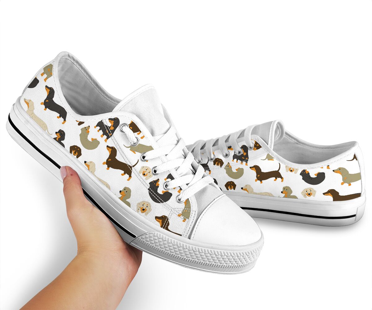 Dachshund Pattern - Low Top - Nnd Shoe - Love Love Top Shoes