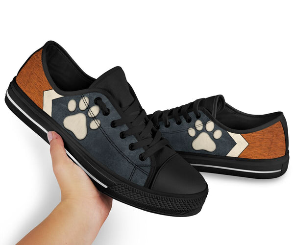 Dog Paw Nero Cemento - Low Top - Dp Shoe - Love Love Top Shoes