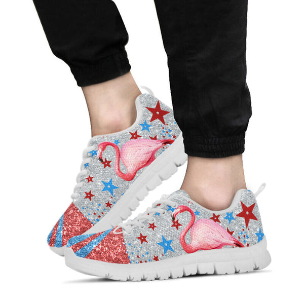 Dt-9 Flamingo Lovely Shoes ( Not A Glittered Product) Sneakers, Running - Love Sneakers