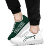 Teacher Dark Green White Kd Sneakers, Running Shoes, Shoes For Women, Shoes For Men, Custom - Love Sneakers