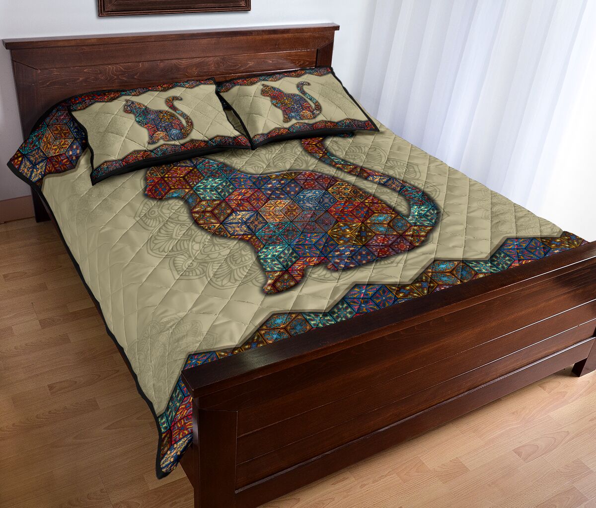 Quilt Bed Set - Mandala - Cat 1 - Love Quilt Bedding Set