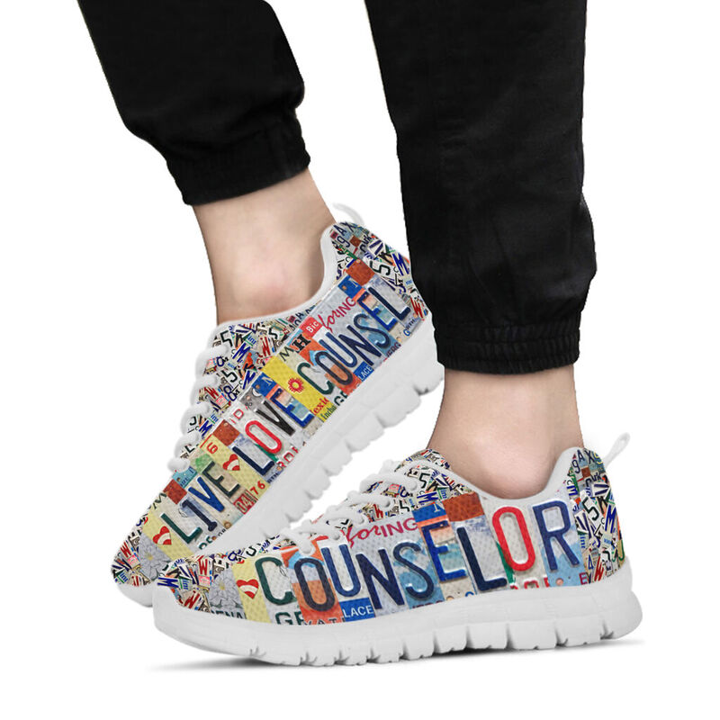 Counselor Live Love License Plates Sneakers, Running - Love Sneakers