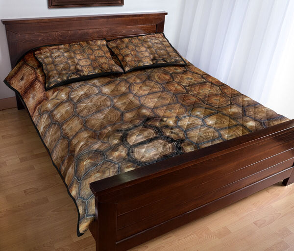 Turtle Shell Quilt Bed Set - Love Quilt Bedding Set