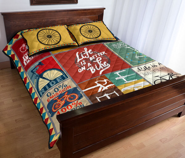 Cycling Life Is Better - Bed Set - Love Quilt Bedding Set