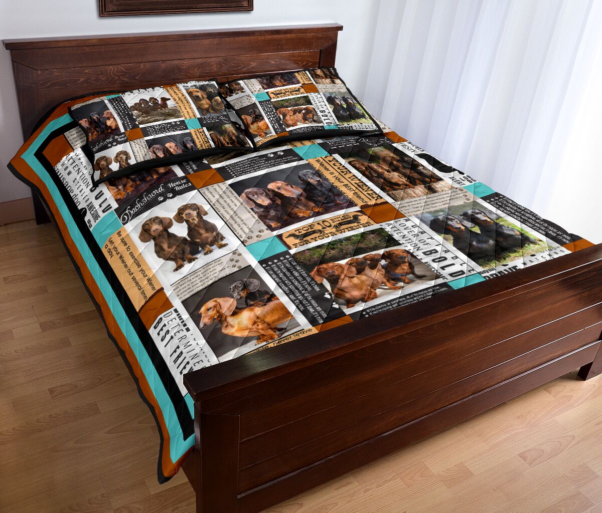 Dachshund Album - Bed Set - Love Quilt Bedding Set