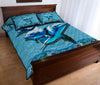 Dolphin Wave Ocean Style Quilt Bed Set - Love Quilt Bedding Set