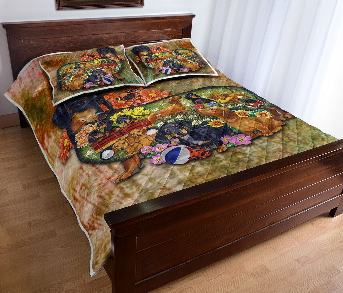 Dachshund Mom - Bed Set - Love Quilt Bedding Set