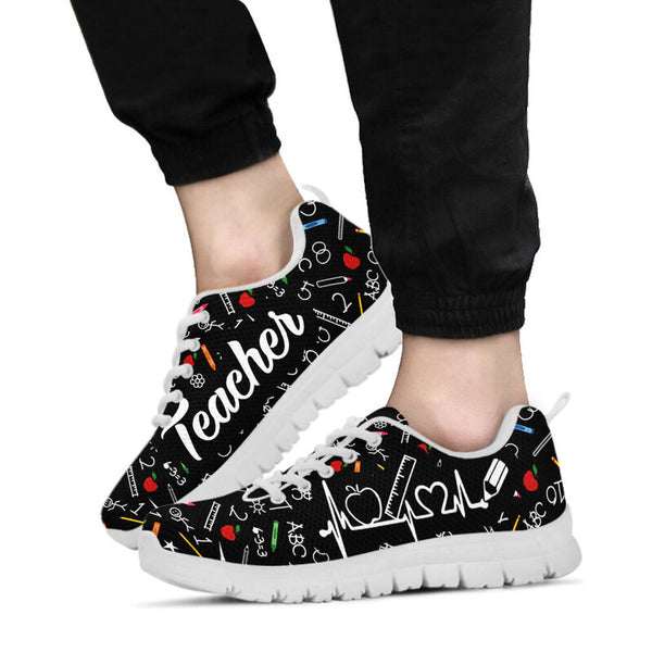 Teacher Hb Partten Sneakers, Running Shoes, Shoes For Women, Shoes For Men, Custom Shoes, L- Love Sneakers