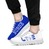 Nurse-love Royal Blue White Sneakers, Running Shoes, Shoes For Women, Shoes For Men, Custom - Love Sneakers