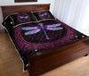 Dragonfly Paisley Round - Love Quilt Bedding Set