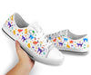 Cat Watercolor Silhouette Low Top Shoes