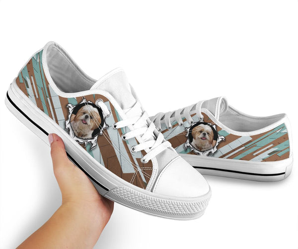 Shih Tzu Hole - Low Top Shoe - Love Low Top Shoes