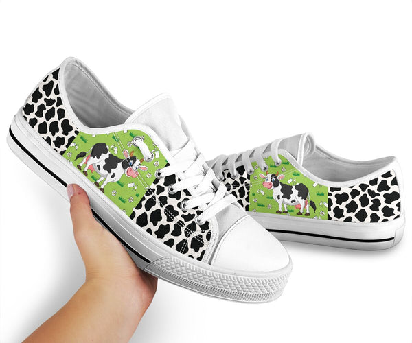 Cow Pattern Cute - Low Top Shoe - Love Love Top Shoes