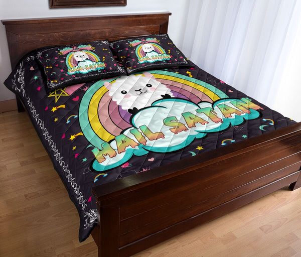 Llama Hail Satan - Bed Set - Love Quilt Bedding Set