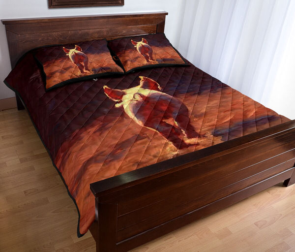 Quilt Bed Set - Farming - Pig 76 - Love Quilt Bedding Set