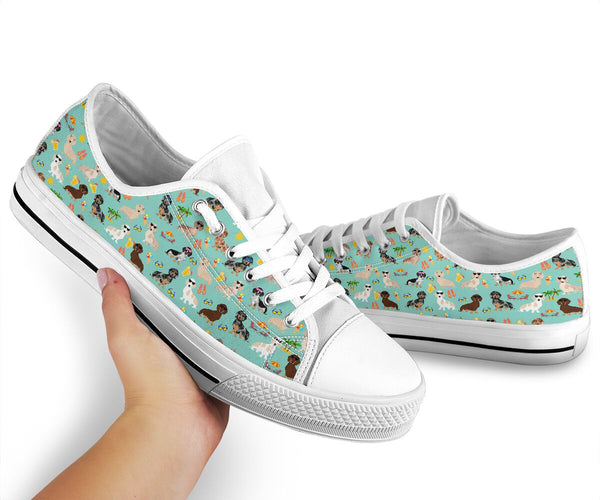 Dachshund Low Top Shoes - Love Low Top Shoes
