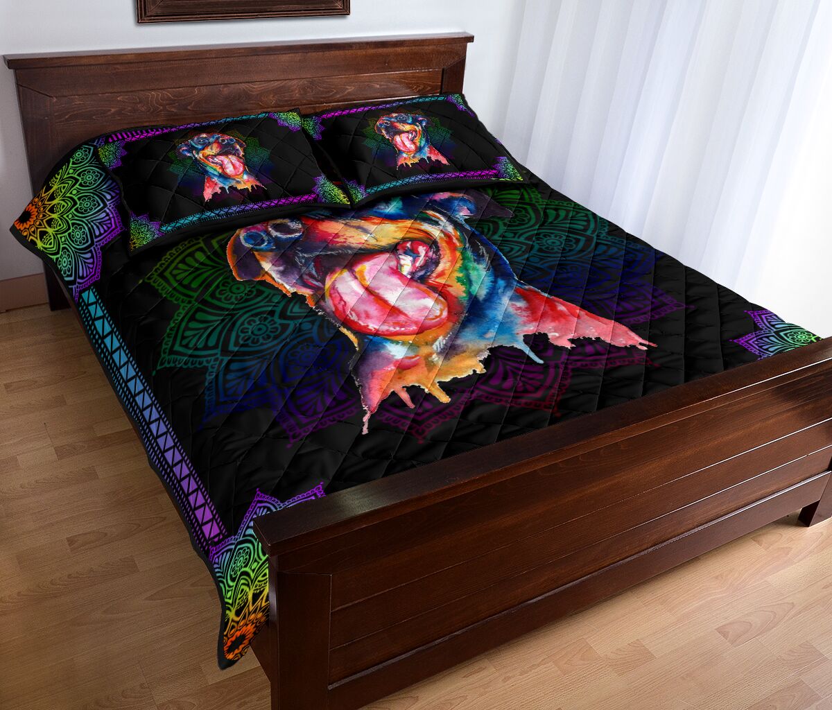 Quilt Bed Set - Rottweiler 52 - Love Quilt Bedding Set