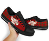 Pig Red Plaid Low Top  Shoes