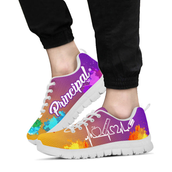 Principal Art Purple Gold Kd Sneakers, Runni- Love Sneakers