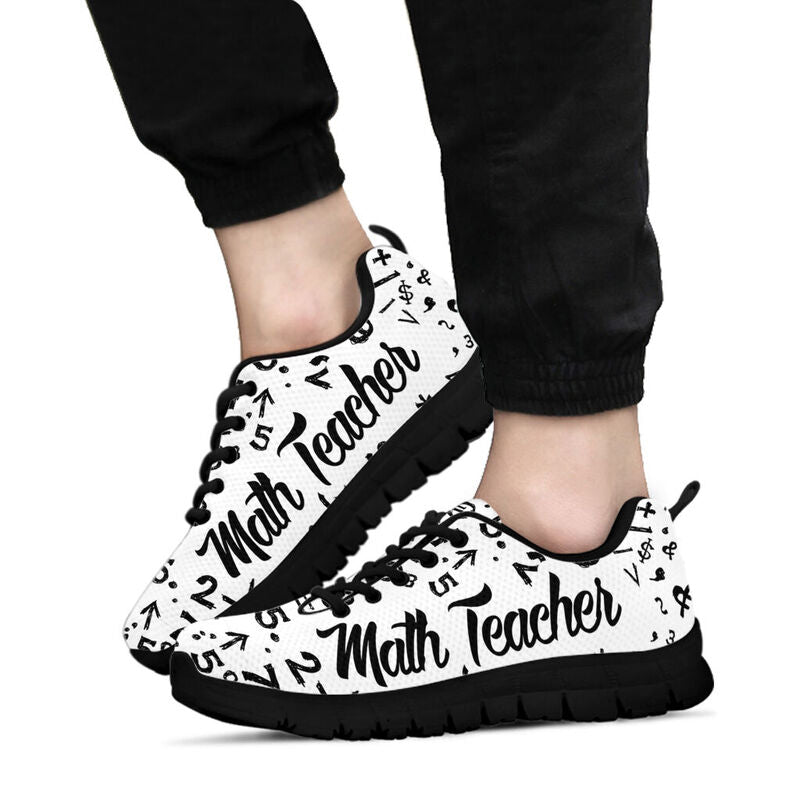 Math Teacher Kd Mk Sneakers, Running Shoes, Shoes For Women, Shoes For Men, Custom Shoes, L- Love Sneakers